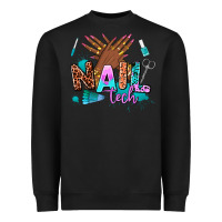 Black nail tech Heavyweight Sweatshirt - AdoDesignShop