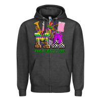 Charcoal Heather mardi gras ma medical assistant Zipper Hoodie - AdoDesignShop