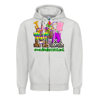 Dove Grey mardi gras ma medical assistant Zipper Hoodie - AdoDesignShop
