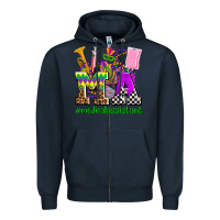 Navy mardi gras ma medical assistant Zipper Hoodie - AdoDesignShop