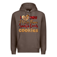 Coffee i love you more than santa loves cookies Premium Hoodie - LillyAllenDesigns