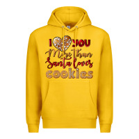 Lemon i love you more than santa loves cookies Premium Hoodie - LillyAllenDesigns