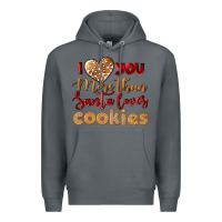 Rock i love you more than santa loves cookies Premium Hoodie - LillyAllenDesigns