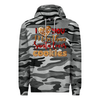 Slate Camo i love you more than santa loves cookies Premium Hoodie - LillyAllenDesigns