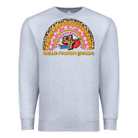 Heather Grey back to school rainbow hello fourth grade Premium Sweatshirt - AdoDesignShop