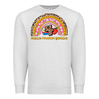Oatmeal Heather back to school rainbow hello fourth grade Premium Sweatshirt - AdoDesignShop
