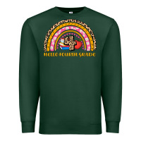 Sports Green back to school rainbow hello fourth grade Premium Sweatshirt - AdoDesignShop