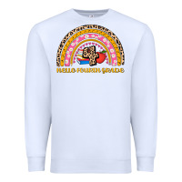 White back to school rainbow hello fourth grade Premium Sweatshirt - AdoDesignShop