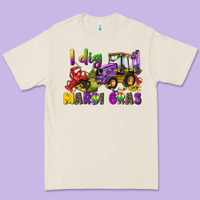 I Dig Mardi Gras Premium Tee Designed By Cowgirlartshop