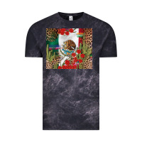Cloud Black Mexico flag Vintage Tee - FaDigitalArtStudio