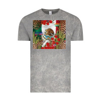 Cloud Rock Mexico flag Vintage Tee - FaDigitalArtStudio