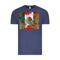 Vintage Denim Mexico flag Vintage Tee - FaDigitalArtStudio