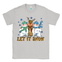 Moon Dust let it snow reindeer snowman Classic Tee - CowGirlArtShop
