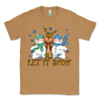Toasted Coconut let it snow reindeer snowman Classic Tee - CowGirlArtShop