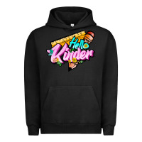 Pigment Black hello kinder Urban Hoodie - JahusDesignShop