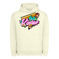 Pigment Pistachio hello kinder Urban Hoodie - JahusDesignShop