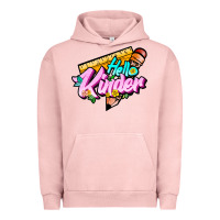 Pigment Salmon hello kinder Urban Hoodie - JahusDesignShop