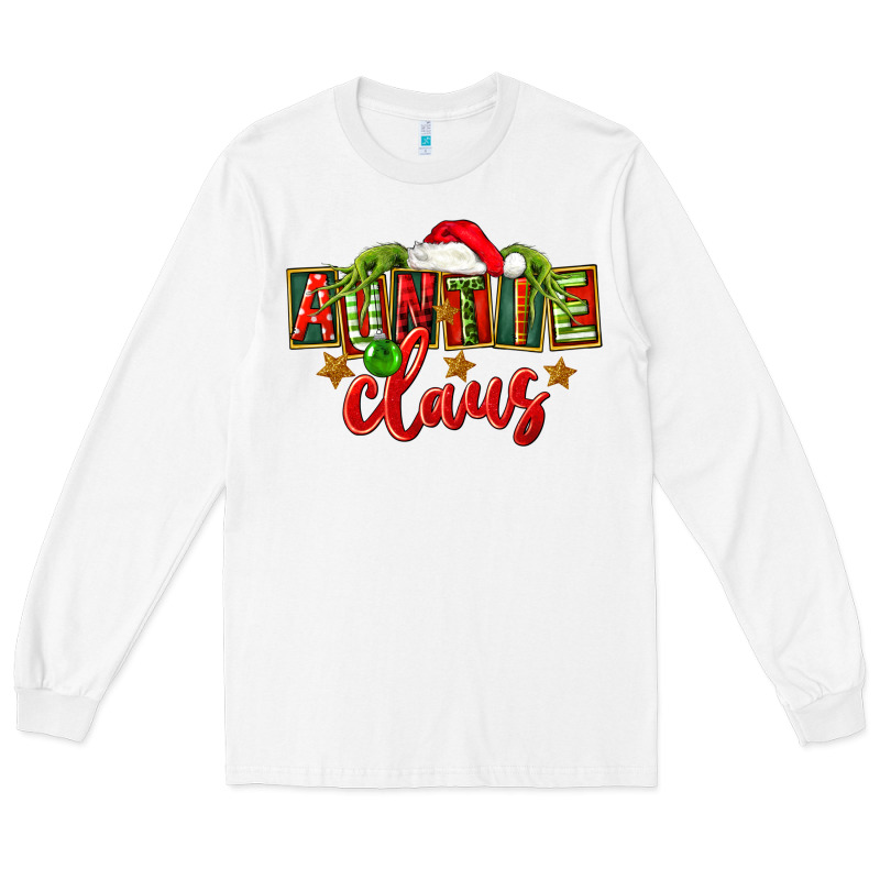 Christmas Auntie Claus Long Sleeve Tee by FaDigitalArtStudio | Teevron