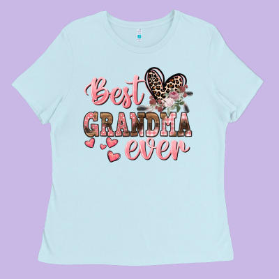 Best Grandma Ever Mother's Day Ladies Tee Designed By Cowgirlartshop