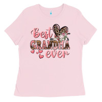 Bubblegum Pink Best Grandma ever Mother's Day Ladies Tee - CowGirlArtShop