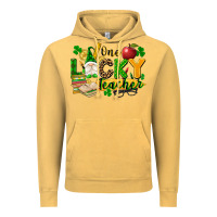 Vintage Mustard one lucky teacher Vintage Hoodie - FaDigitalArtStudio