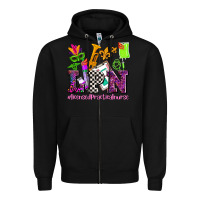 Black mardi gras lpn licensed practical nurse Zipper Hoodie - AdoDesignShop
