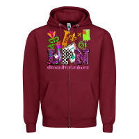 Burgundy mardi gras lpn licensed practical nurse Zipper Hoodie - AdoDesignShop