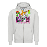 Dove Grey mardi gras lpn licensed practical nurse Zipper Hoodie - AdoDesignShop
