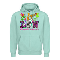 Seafoam mardi gras lpn licensed practical nurse Zipper Hoodie - AdoDesignShop