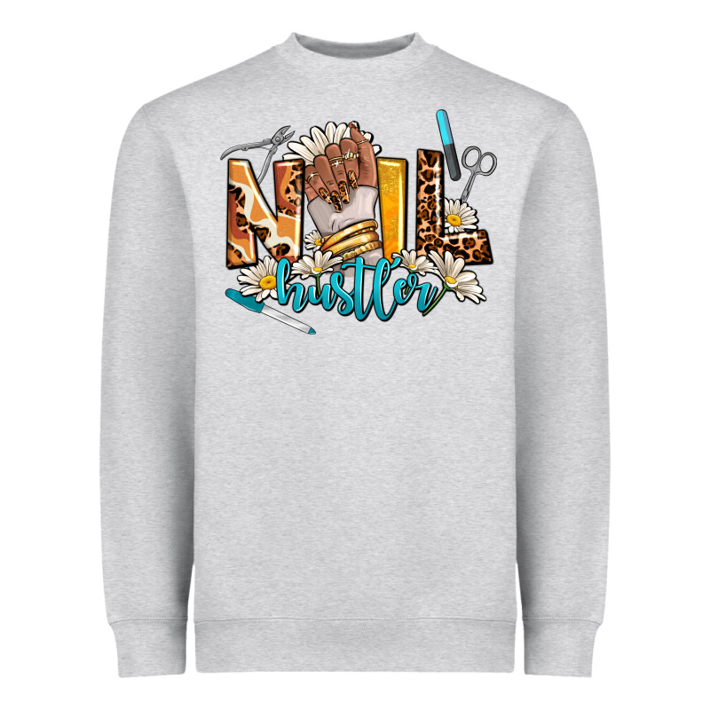 Nail Hustler Heavyweight Sweatshirt by AdoDesignShop | Teevron
