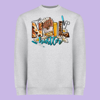 Nail Hustler Heavyweight Sweatshirt Designed By Adodesignshop
