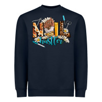Navy nail hustler Heavyweight Sweatshirt - AdoDesignShop