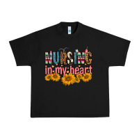 Black Nursing In My Heart Urban Heavy Tee - FaDigitalArtStudio