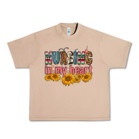 Burro Nursing In My Heart Urban Heavy Tee - FaDigitalArtStudio