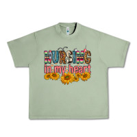 Oil Green Nursing In My Heart Urban Heavy Tee - FaDigitalArtStudio