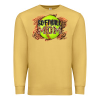 Antique Gold softball mom Premium Sweatshirt - AdoDesignShop