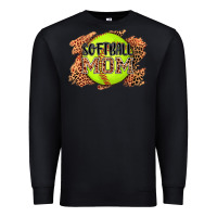 Black softball mom Premium Sweatshirt - AdoDesignShop