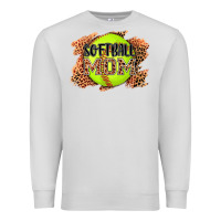 Dove Grey softball mom Premium Sweatshirt - AdoDesignShop
