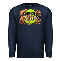 Navy softball mom Premium Sweatshirt - AdoDesignShop