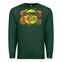 Sports Green softball mom Premium Sweatshirt - AdoDesignShop