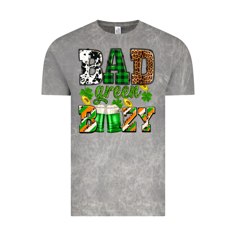 St. Patrick's Bad Green Boozy Vintage Tee by OliviaCreatesArt | Teevron