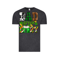 Vintage Black St. Patrick's Bad green boozy Vintage Tee - OliviaCreatesArt