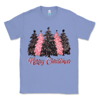 Colony Blue pink merry christmas Classic Tee - CowGirlArtShop