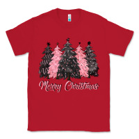 Red pink merry christmas Classic Tee - CowGirlArtShop