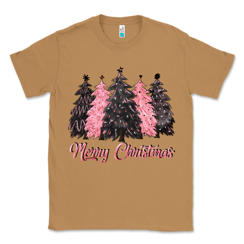 Pink Merry Christmas Classic Tee by CowGirlArtShop | Teevron
