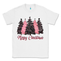 White pink merry christmas Classic Tee - CowGirlArtShop