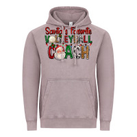 Vintage Zinc Santa's Favorite Volleyball Coach For Christmas Vintage Hoodie - FaDigitalArtStudio