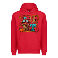 Red Autumn Leopard Aunt Premium Hoodie - LillyAllenDesigns