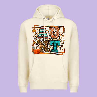 Autumn Leopard Aunt Premium Hoodie Designed By Lillyallendesigns