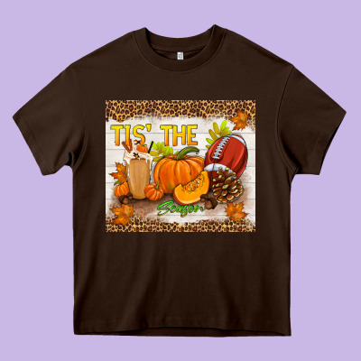 Tis The Season Fall Heavy Core Tee Designed By Tumblerdesignbyshophia